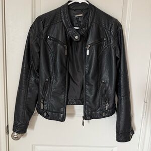Women's Black Leather Jacket